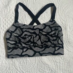 Black and White Lululemon Both Ways bra